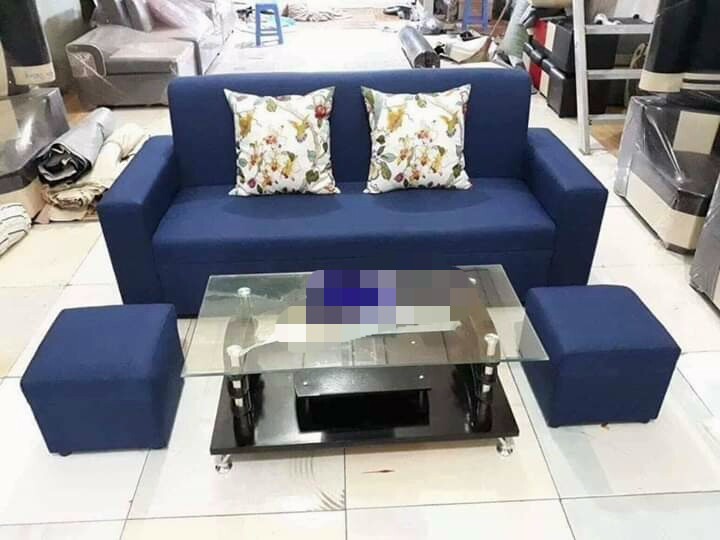 Bộ Sofa Văng  Màu Xanh Hải Phòng